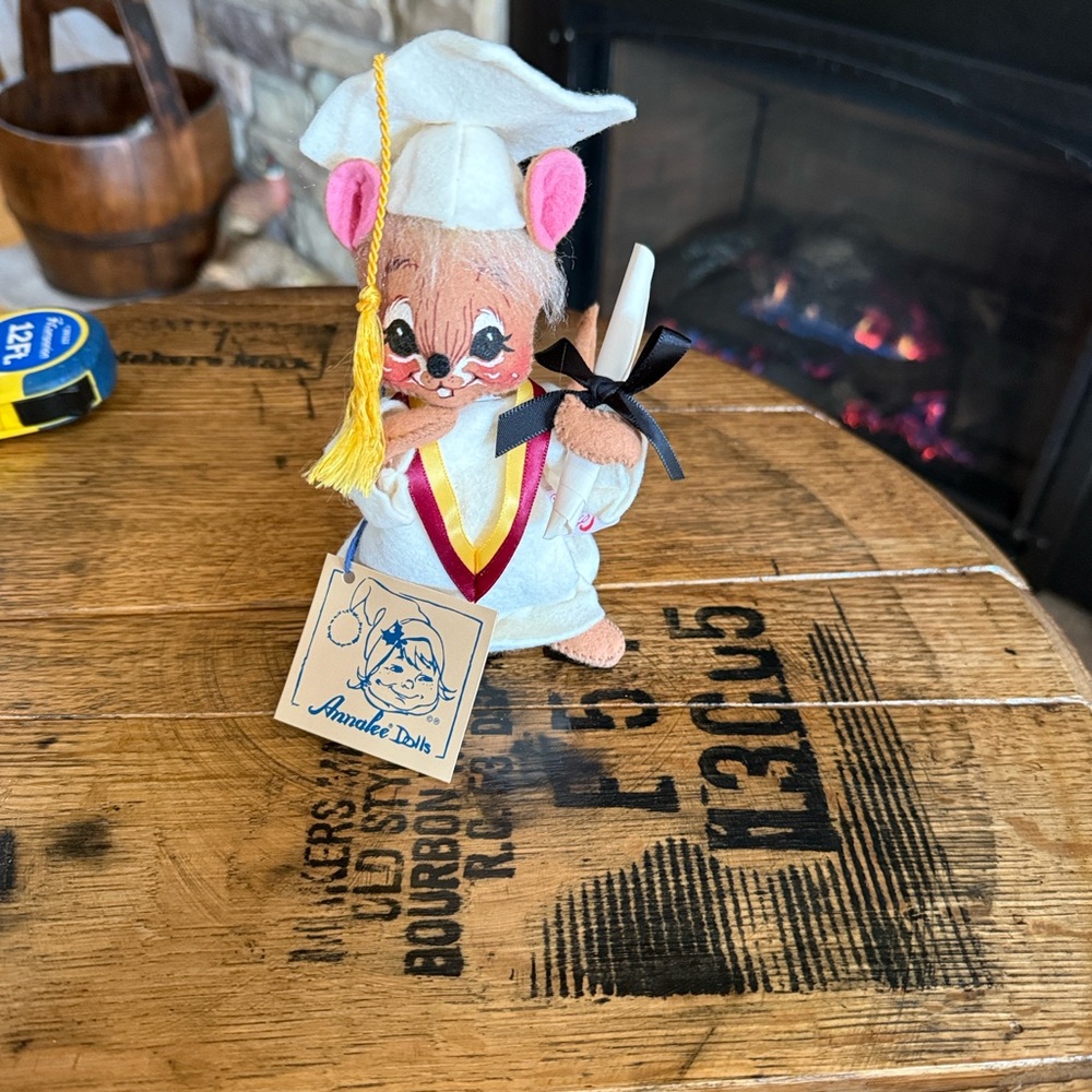 Vintage 1995 Annalee Graduation Mouse
